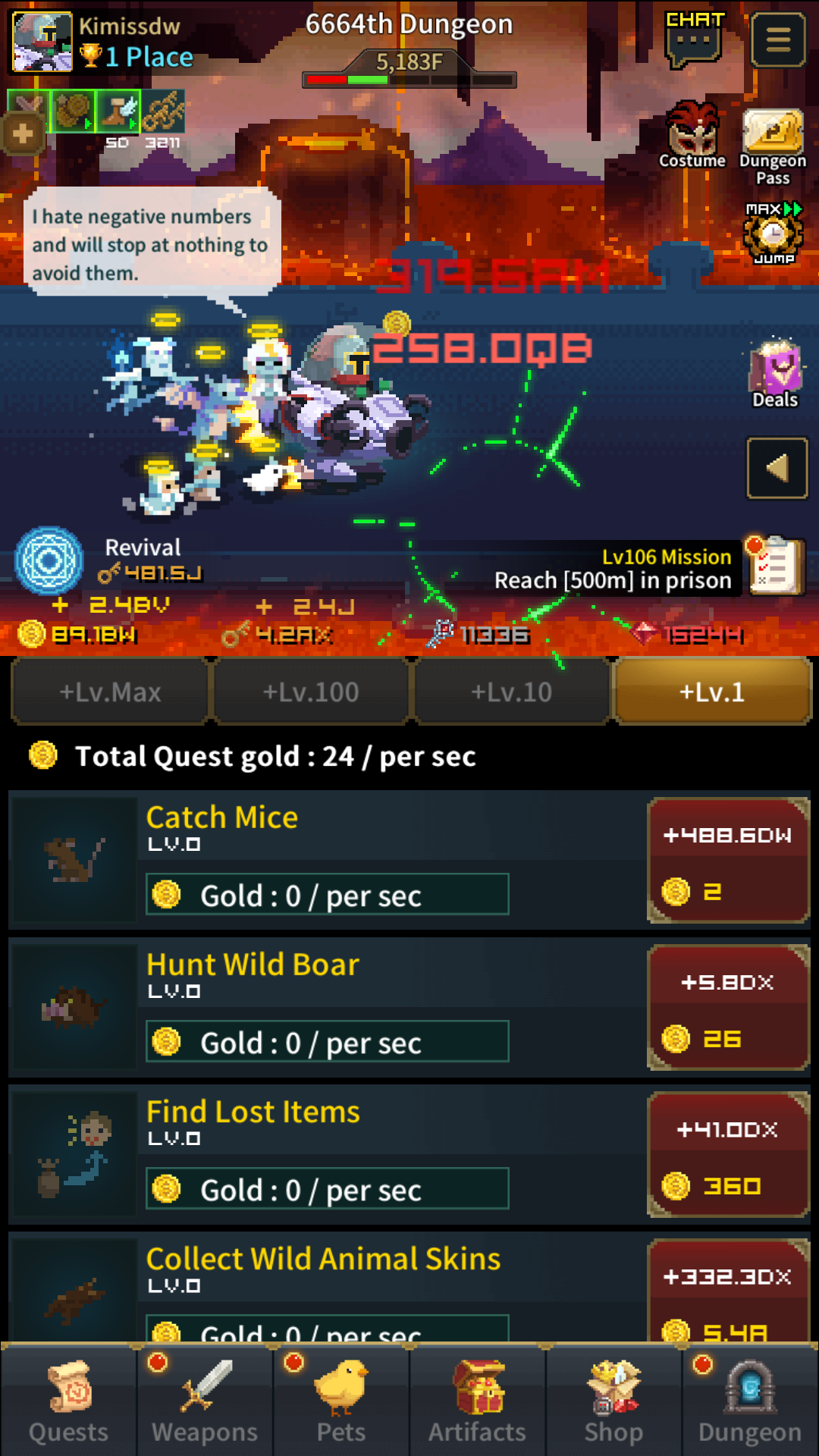 اسکرین شات 7 بازی Retro Hero Mr Kim : Idle RPG