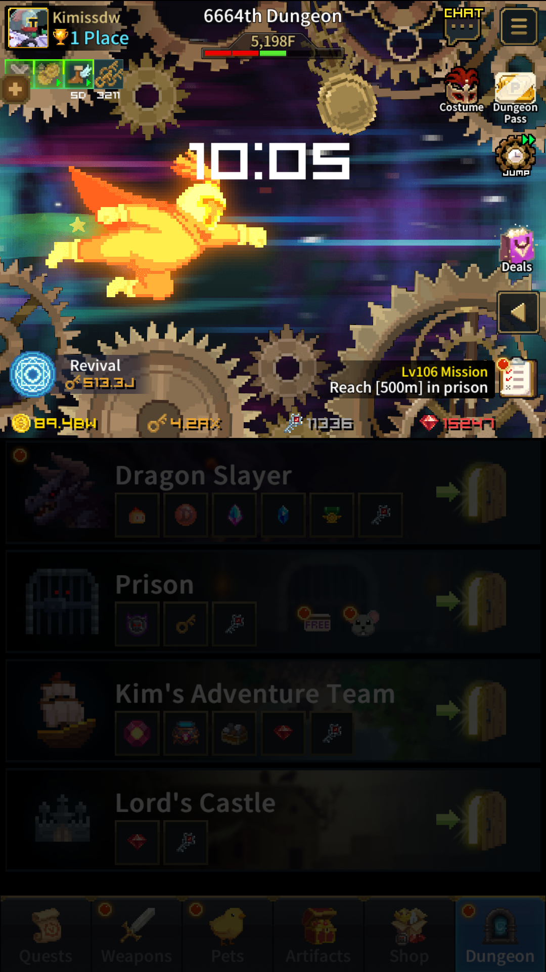 اسکرین شات 6 بازی Retro Hero Mr Kim : Idle RPG