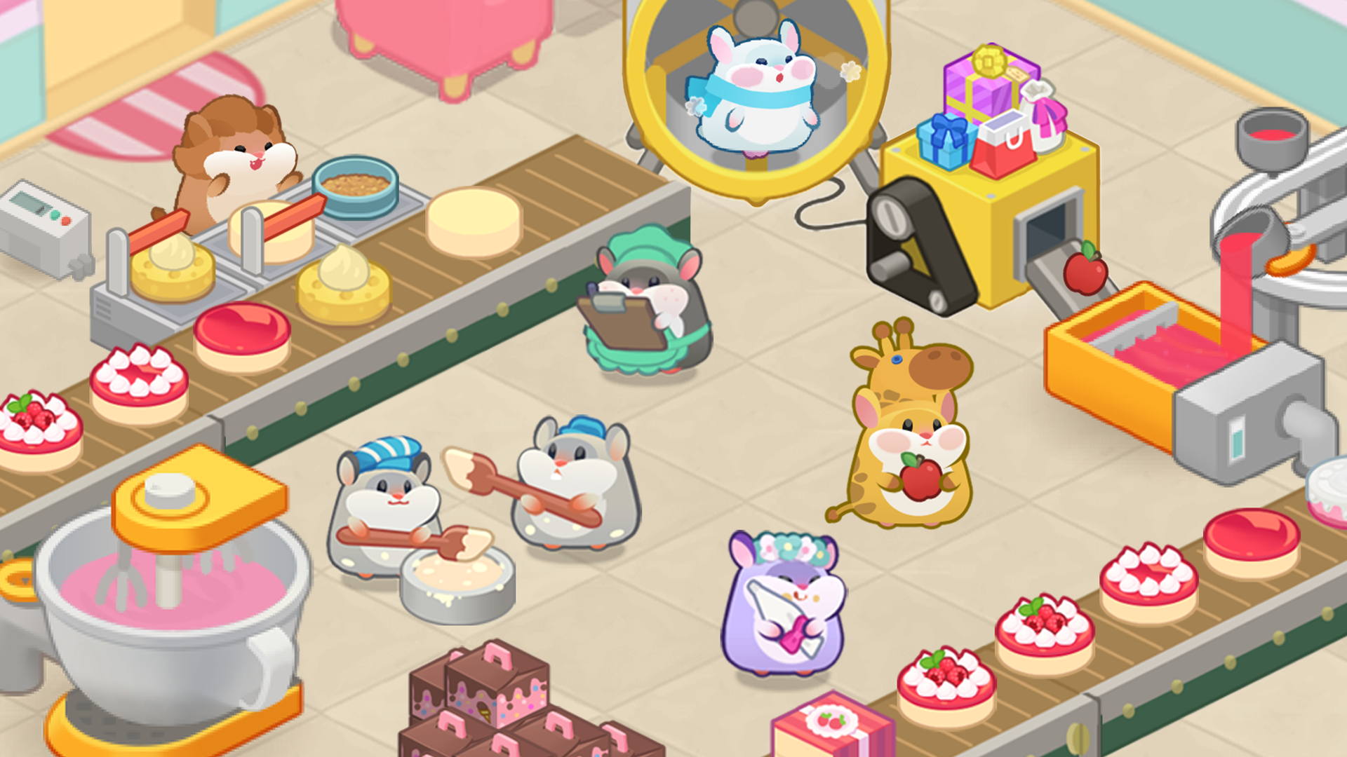 اسکرین شات 3 بازی Hamster cake factory