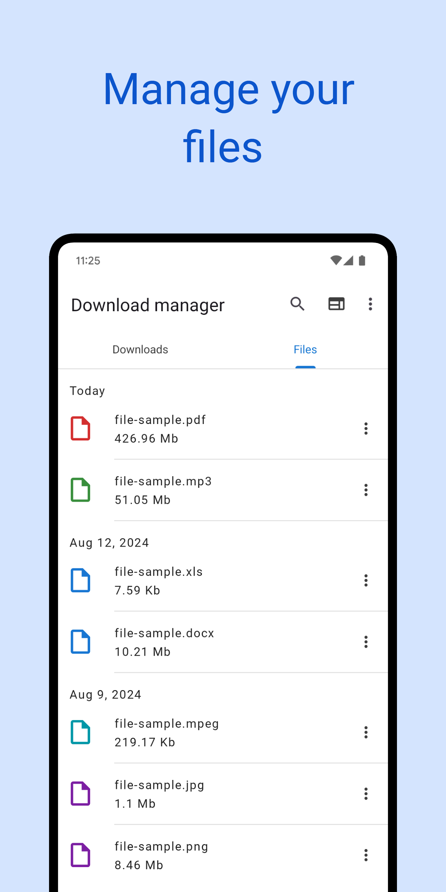 اسکرین شات 2 برنامه Download manager