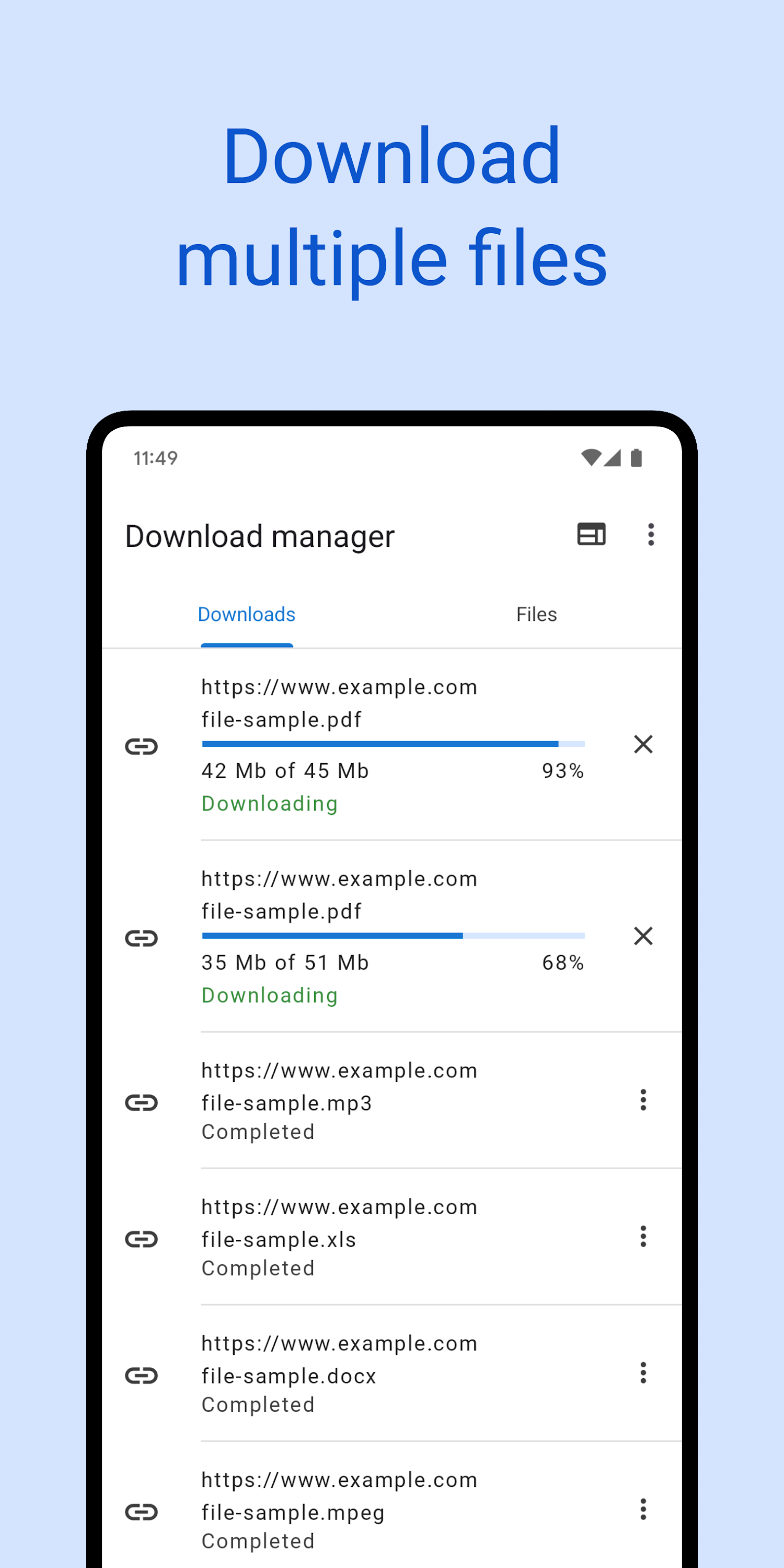 اسکرین شات 1 برنامه Download manager