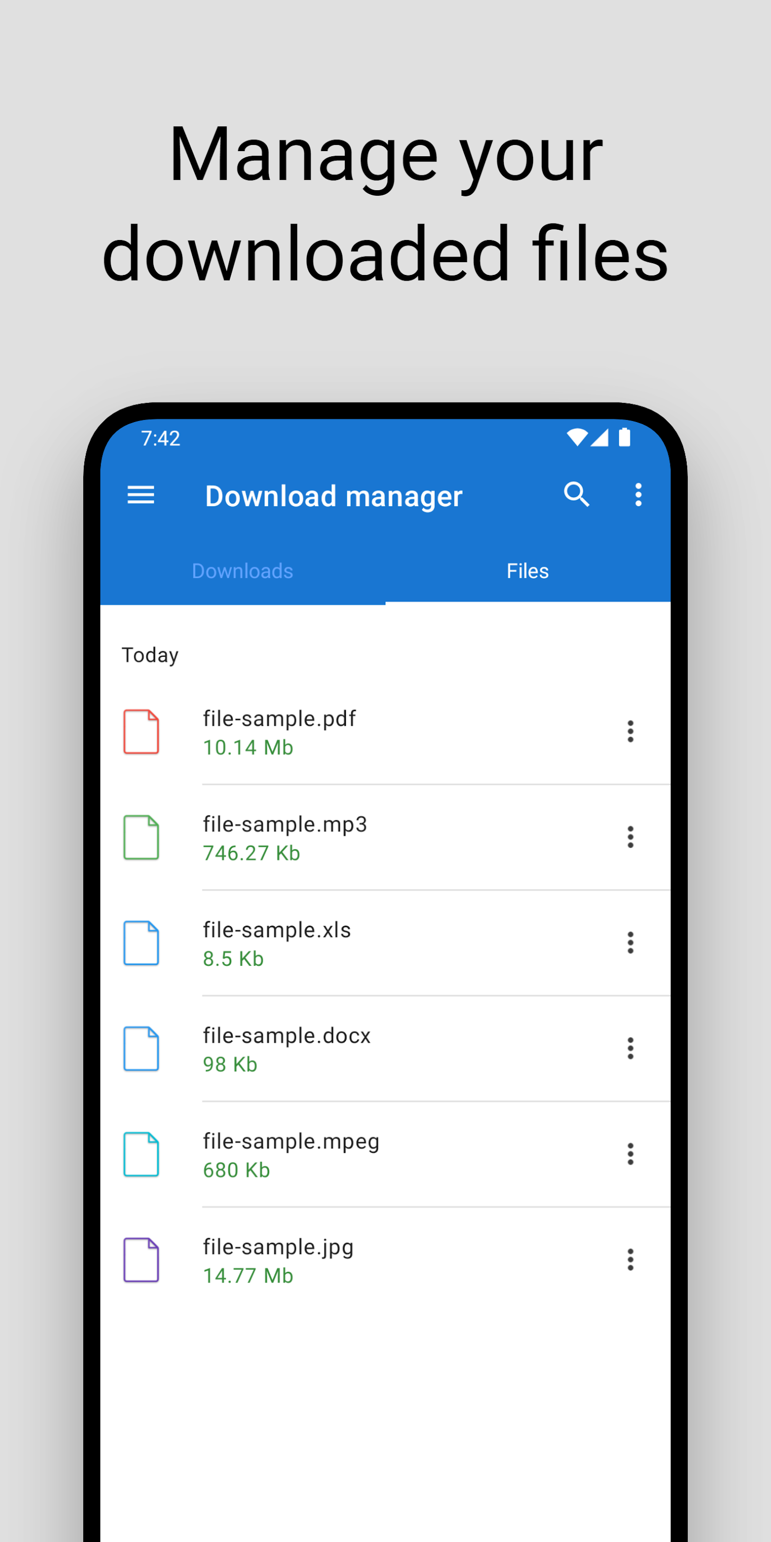 اسکرین شات 3 برنامه Download manager