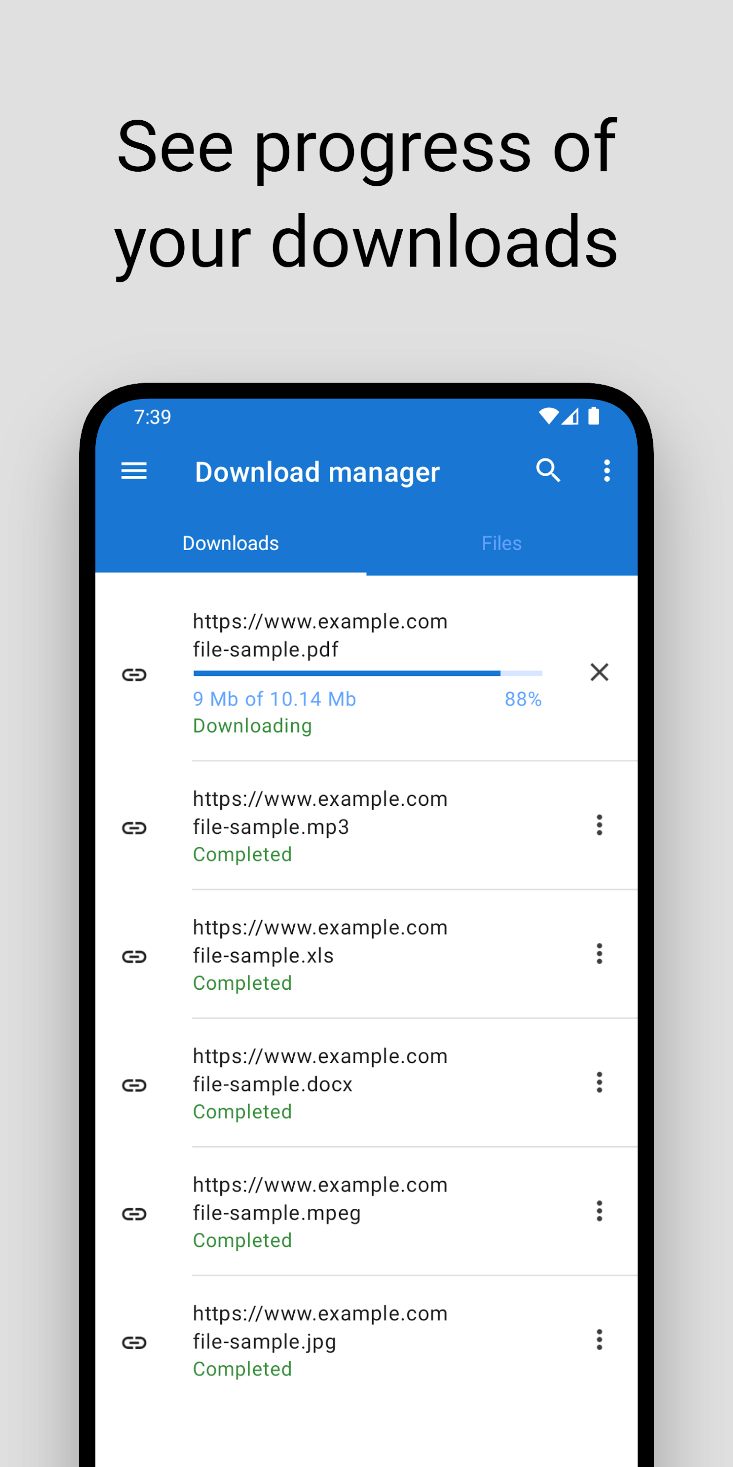 اسکرین شات 2 برنامه Download manager