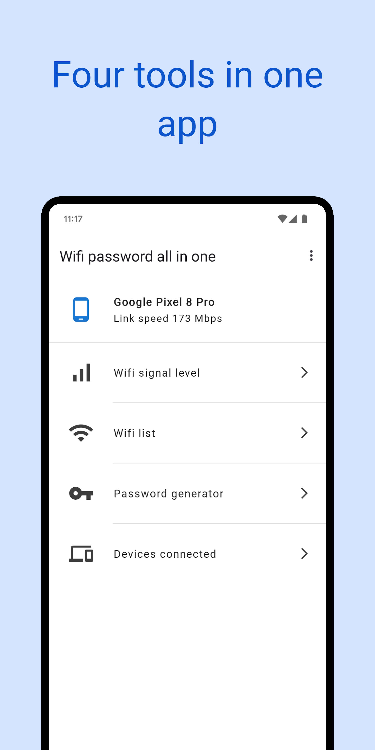 اسکرین شات 1 برنامه Wifi password all in one