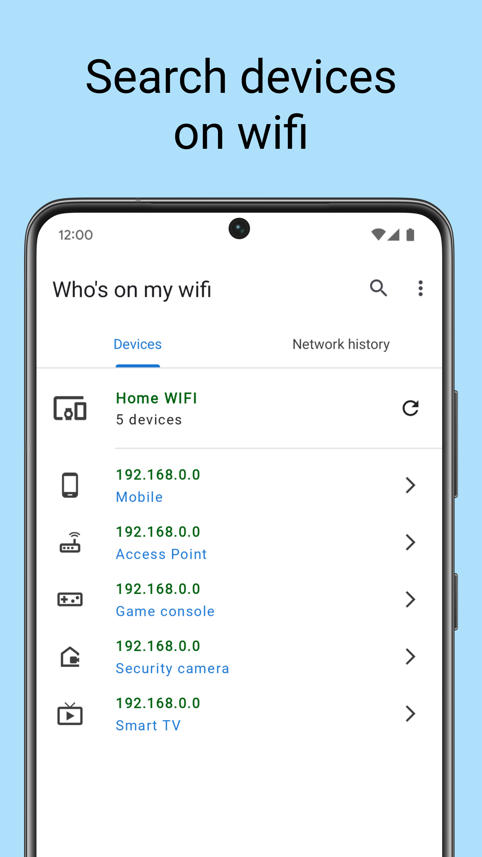 اسکرین شات 1 برنامه Who's on my wifi