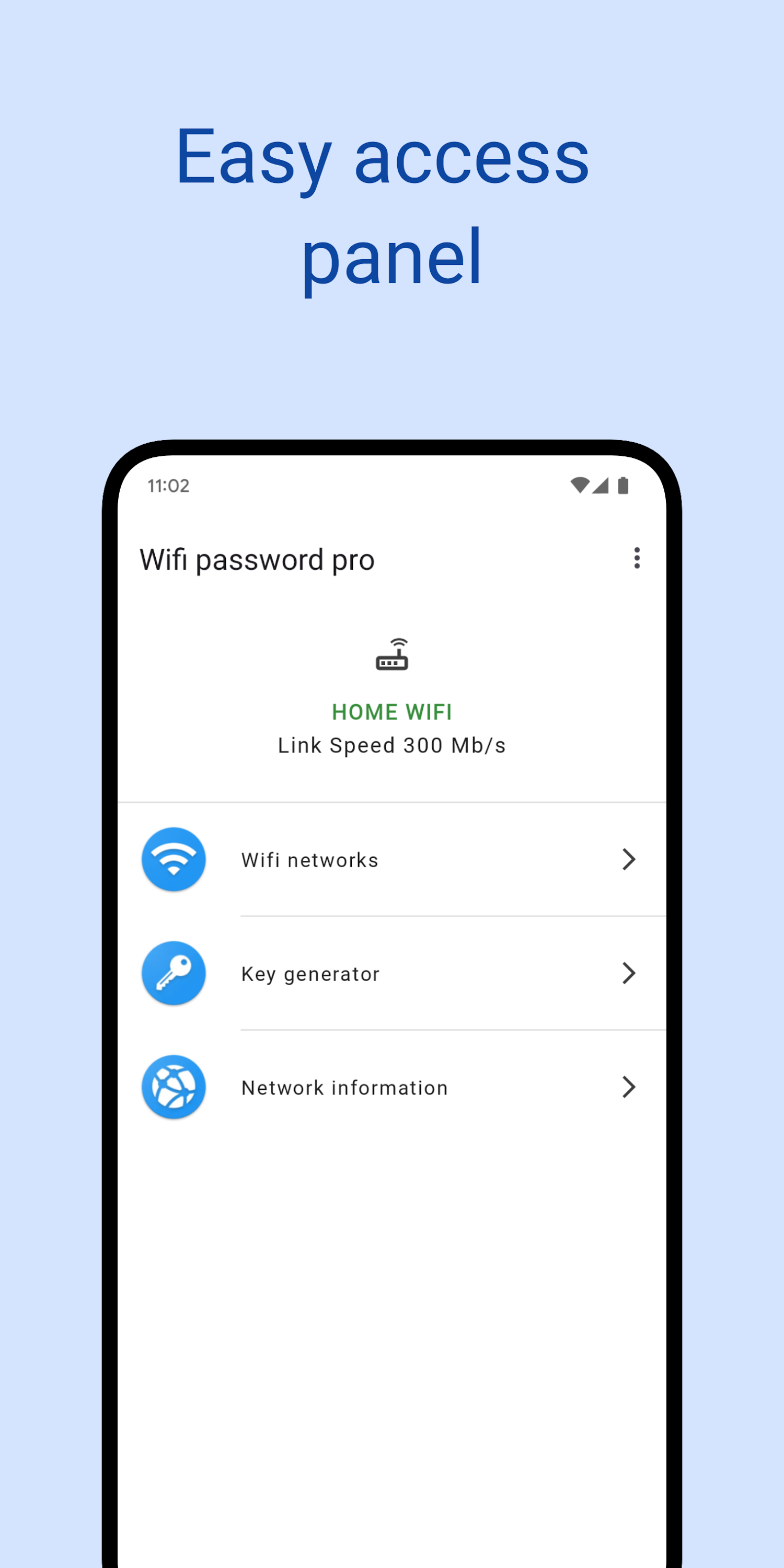 اسکرین شات 1 برنامه Wifi password pro