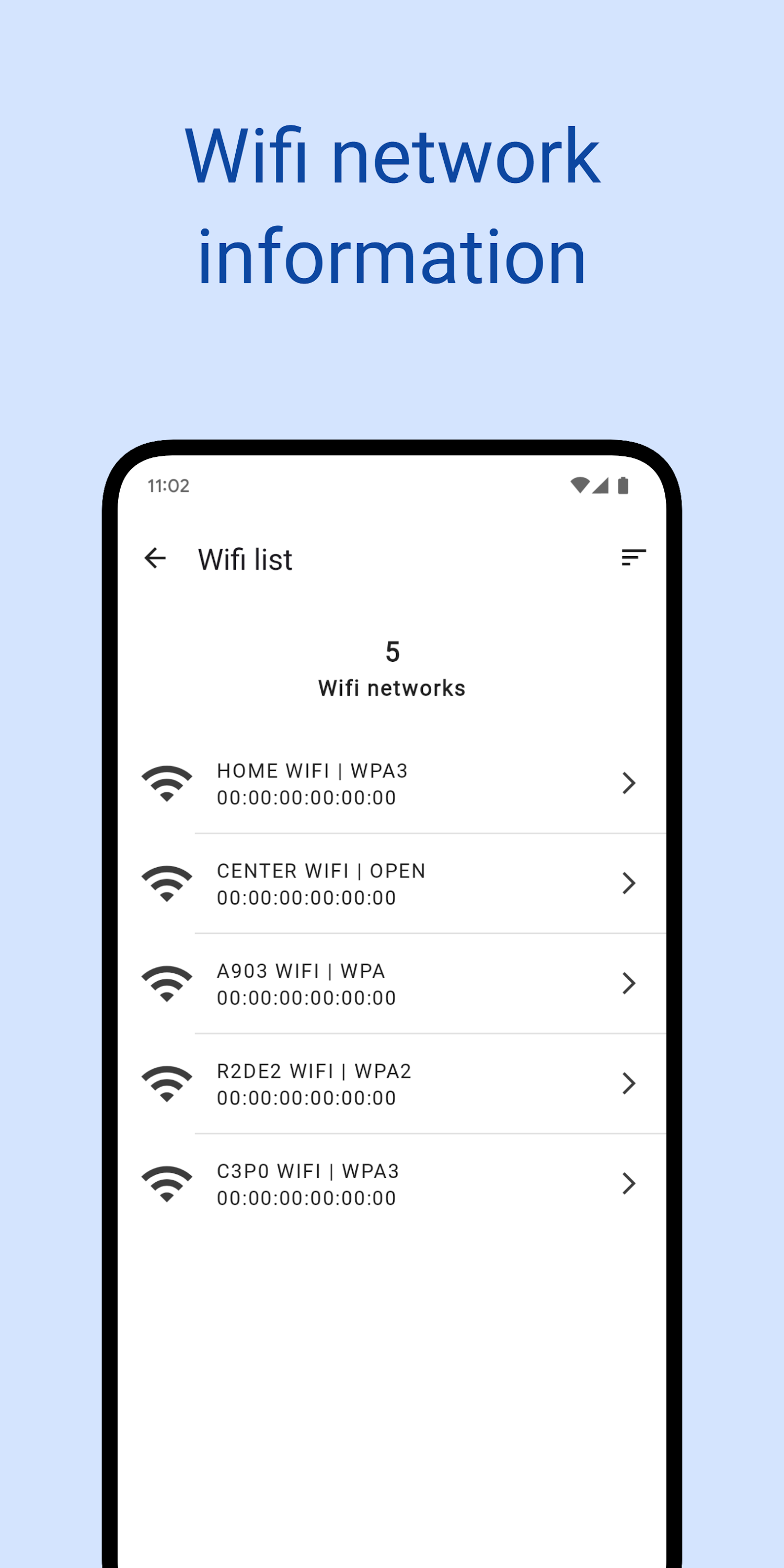 اسکرین شات 3 برنامه Wifi password pro