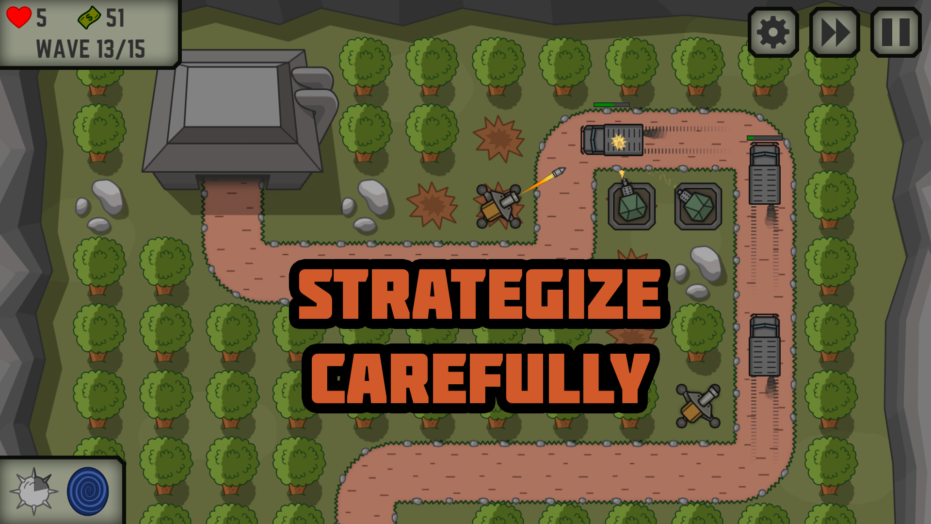 اسکرین شات 1 بازی Tactical War: Tower Defense