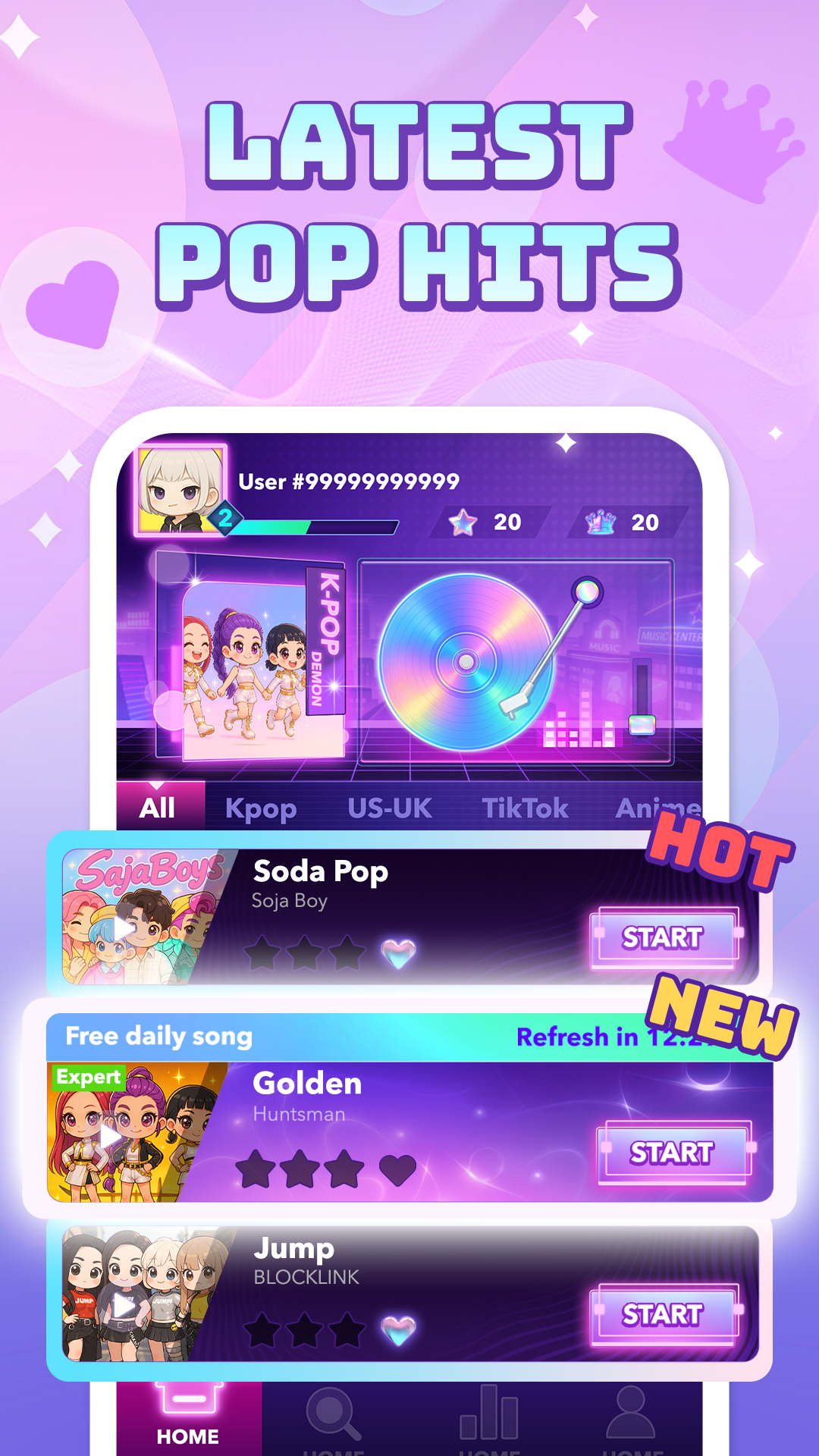 اسکرین شات 2 بازی Pop Piano: Music Games