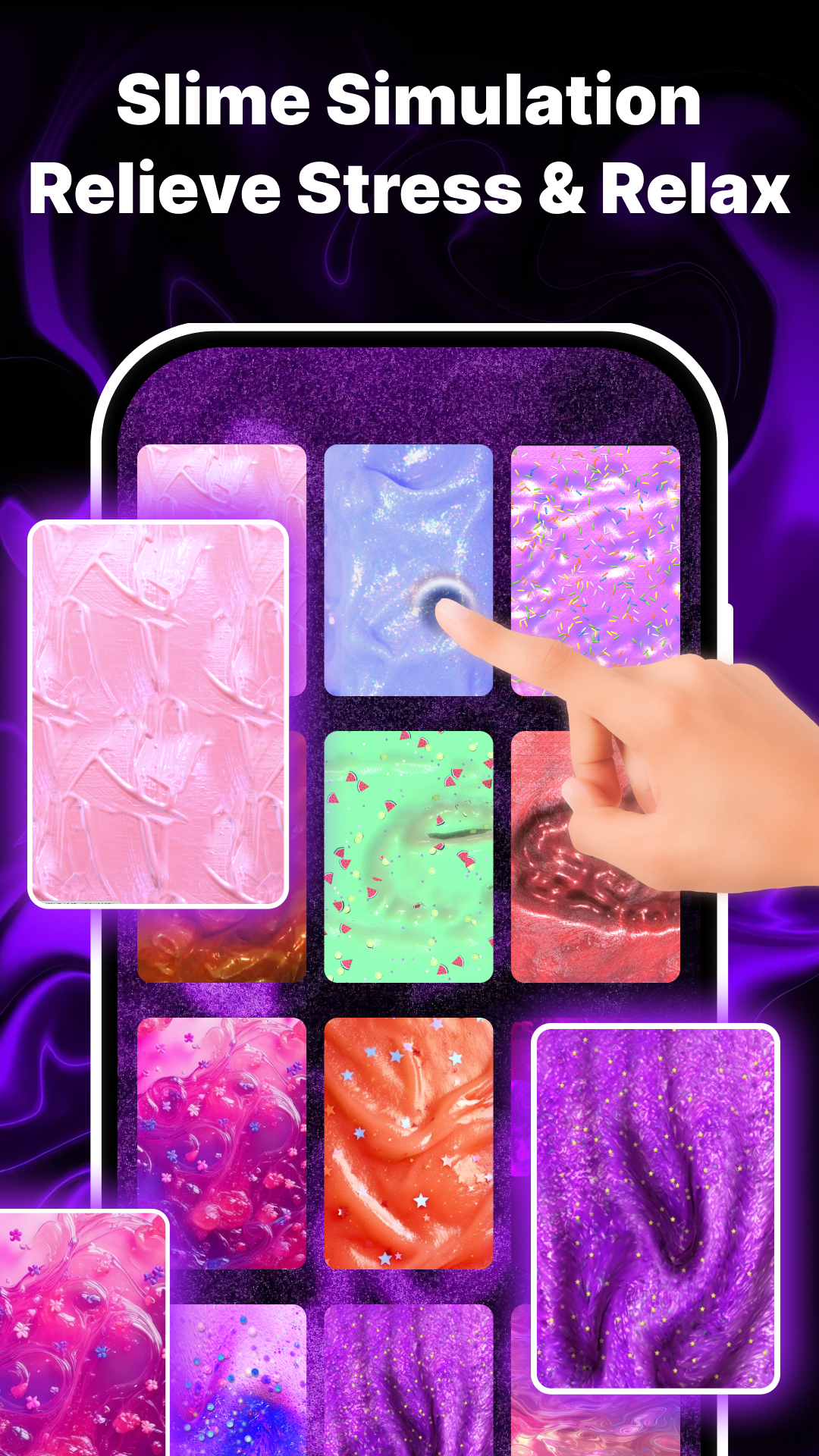 اسکرین شات 4 برنامه Fluid Wallpaper - Relax Slime