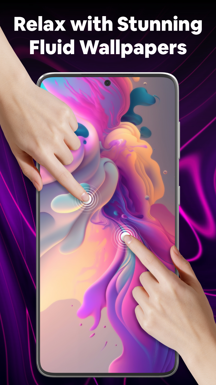 اسکرین شات 3 برنامه Magic Fluids: Fluid Wallpaper