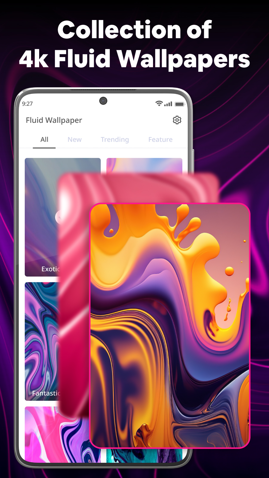 اسکرین شات 1 برنامه Magic Fluids: Fluid Wallpaper