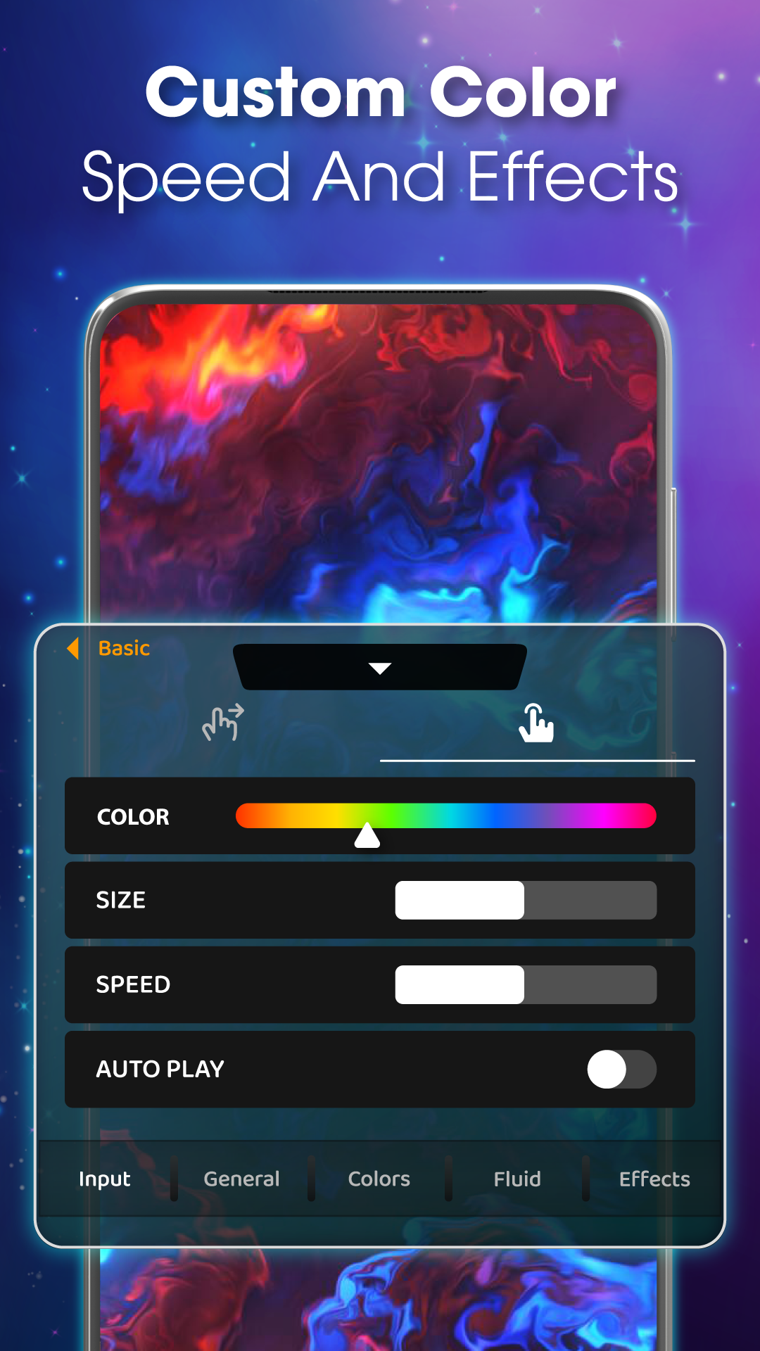 اسکرین شات 5 برنامه Magic Fluid live wallpaper 4D