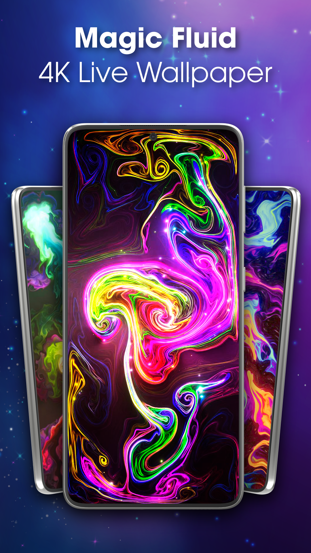 اسکرین شات 1 برنامه Magic Fluid live wallpaper 4D