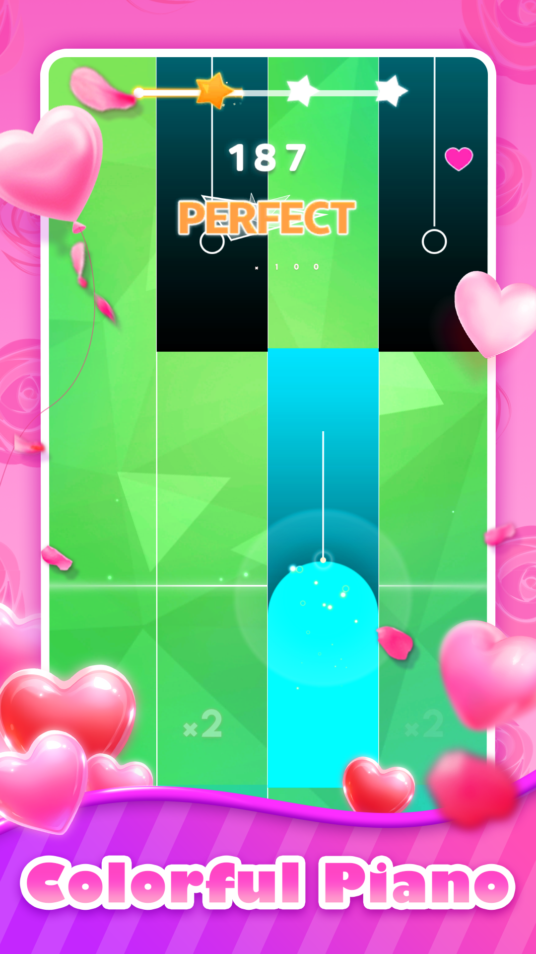 اسکرین شات 3 بازی Rainbow Piano: EDM Music Game