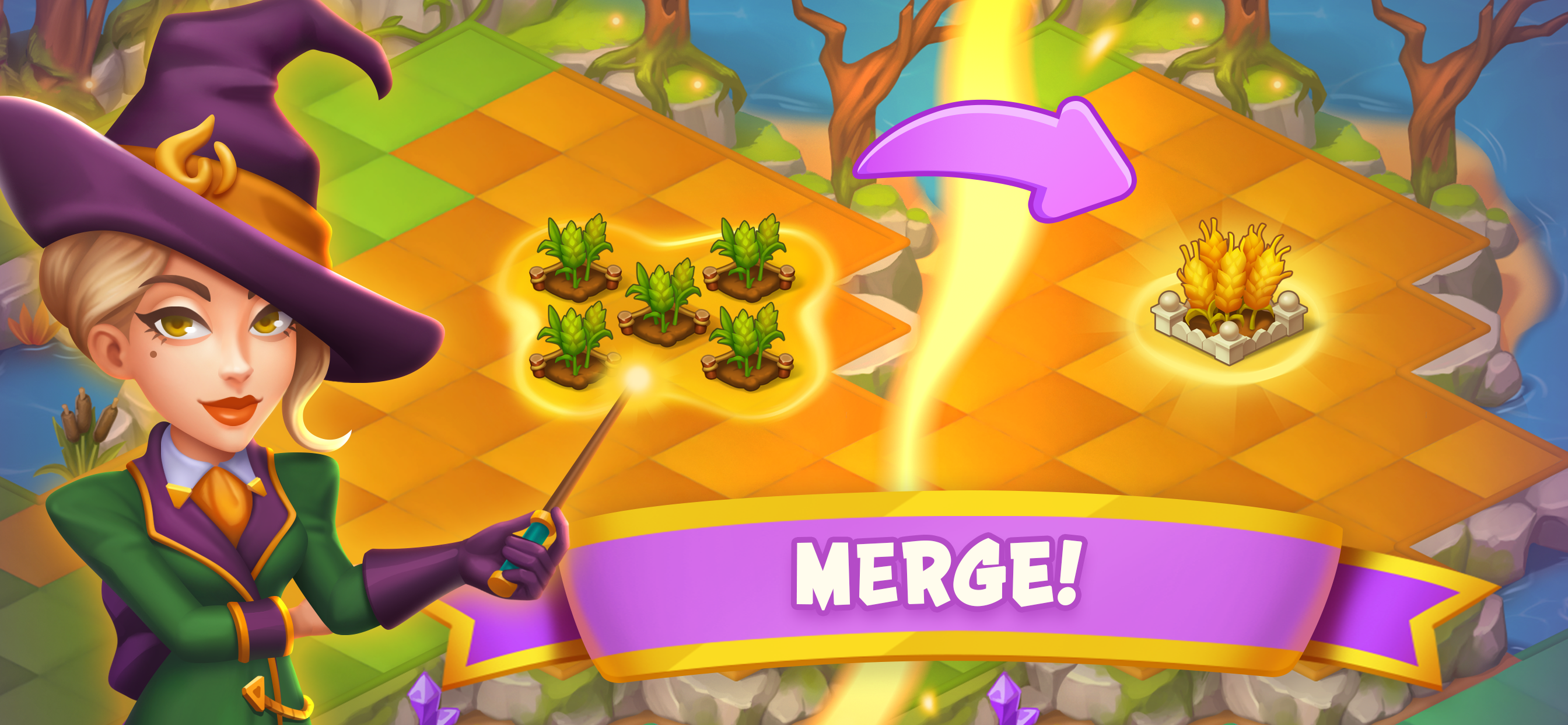 اسکرین شات 1 بازی Magic School - Wizard Merge