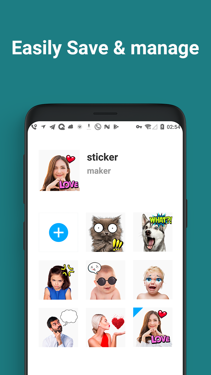 اسکرین شات 2 برنامه Sticker Maker - DIY Sticker