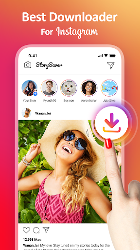اسکرین شات 2 برنامه Story Saver - Video Downloader, IGTV & Pic, Repost