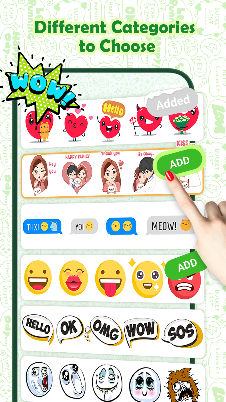 اسکرین شات 4 برنامه WA Stickers for WhatsApp