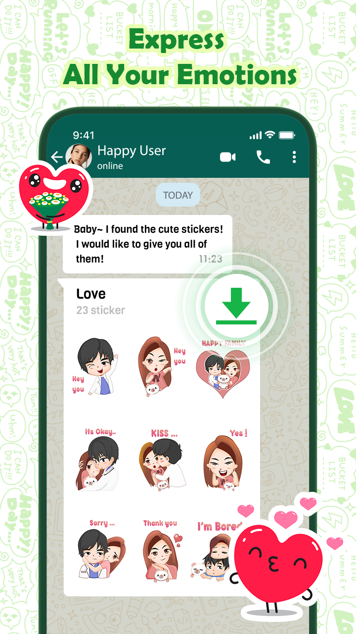 اسکرین شات 6 برنامه WA Stickers for WhatsApp