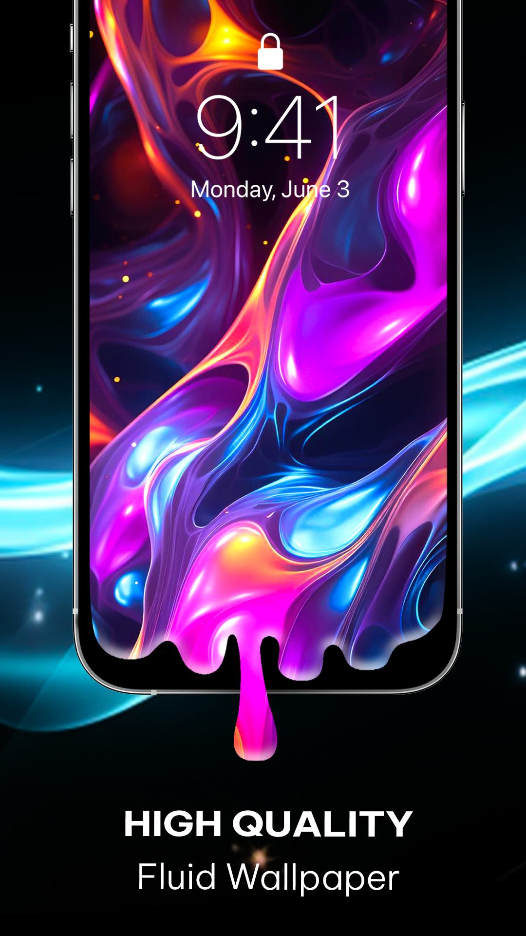 اسکرین شات 3 برنامه Fluid Wallpaper - Magic Fluids
