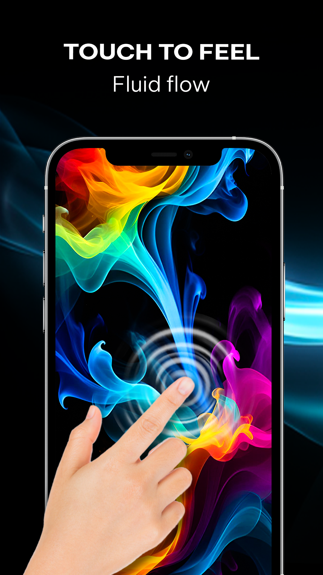اسکرین شات 2 برنامه Fluid Wallpaper - Magic Fluids
