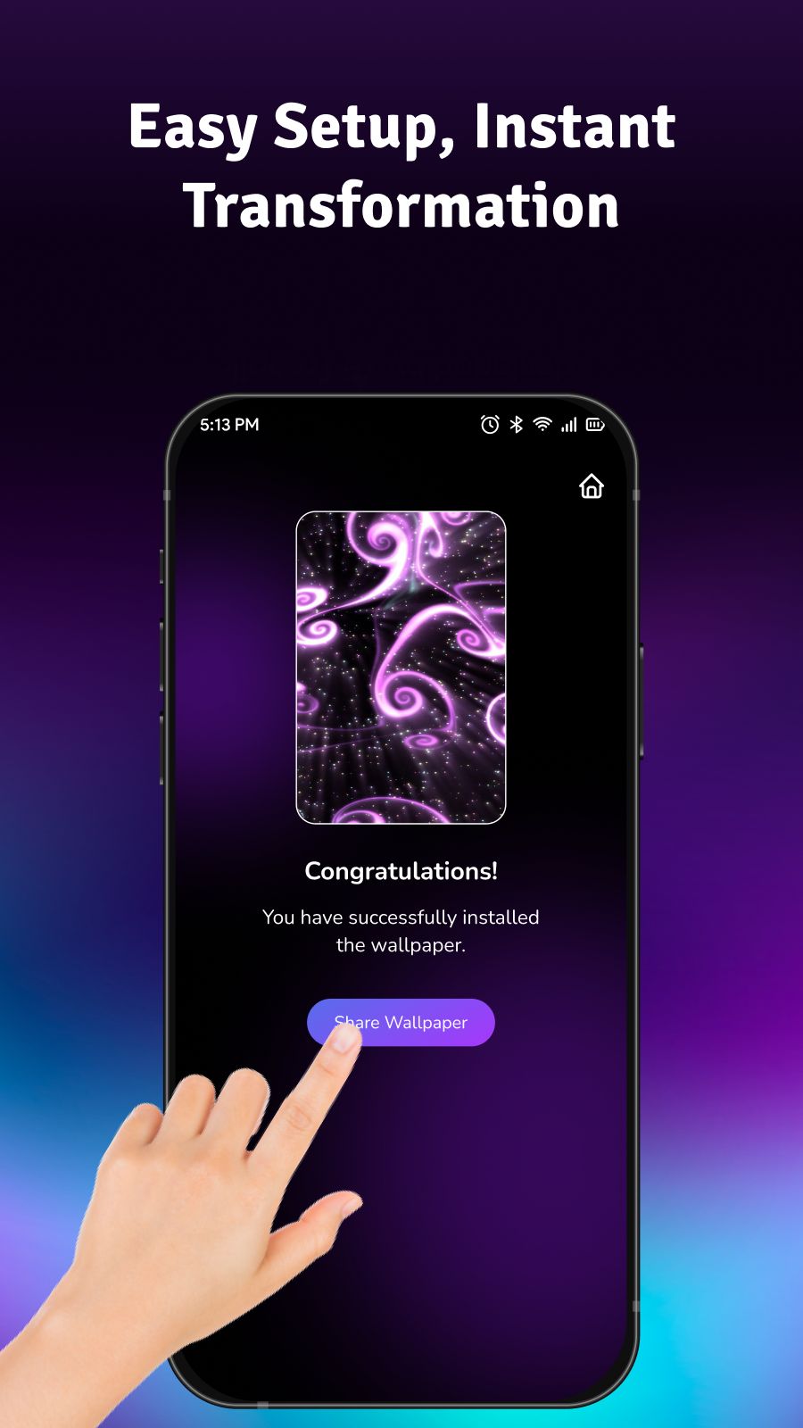 اسکرین شات 6 برنامه Magic Fluid and Live Wallpaper
