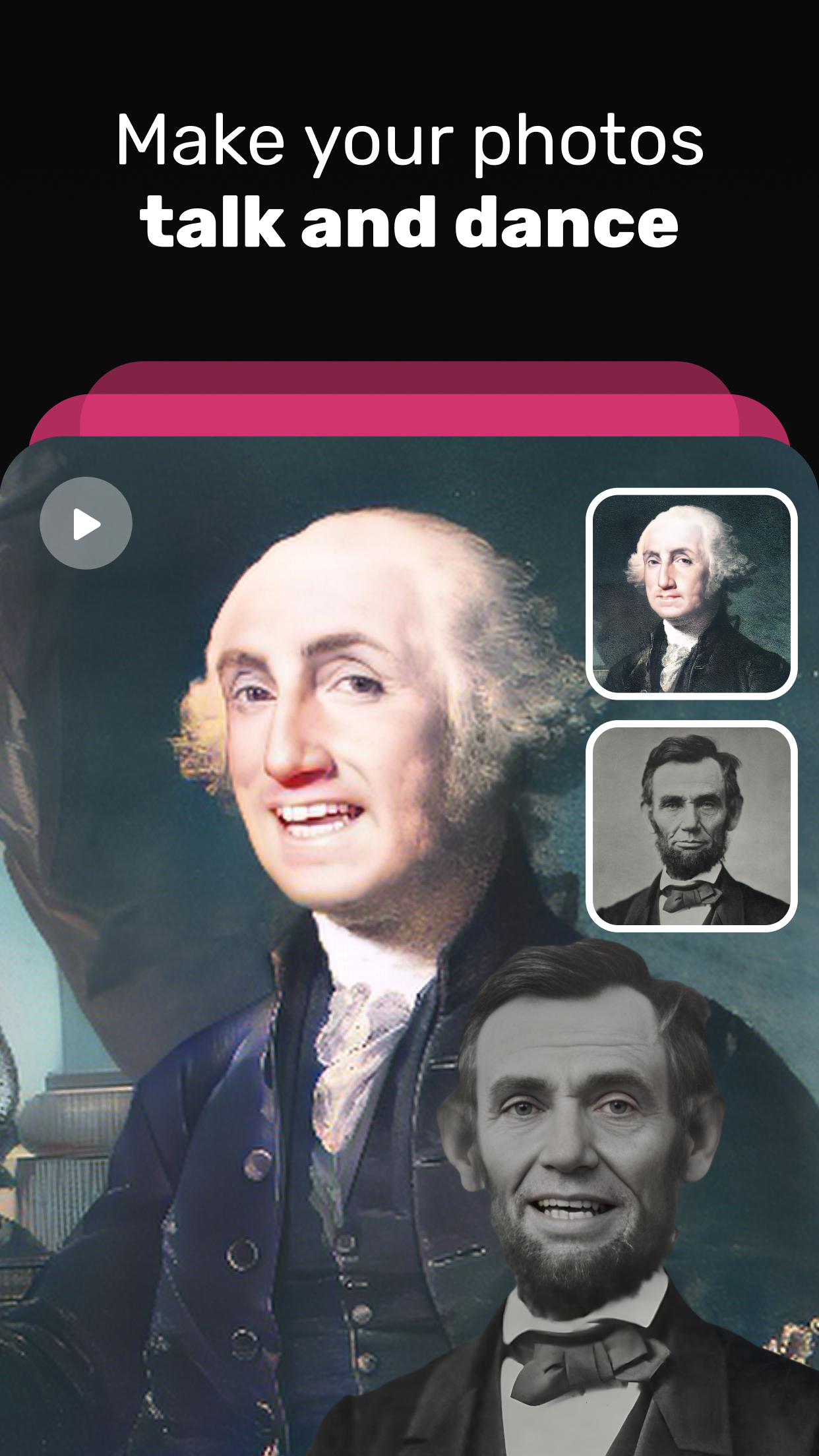 اسکرین شات 2 برنامه Mimic - AI Photo Face Animator