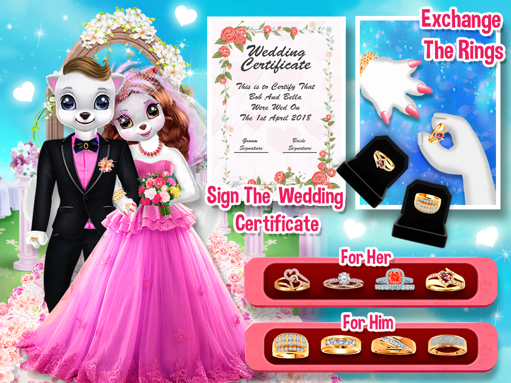 اسکرین شات 2 بازی Puppy Wedding Games