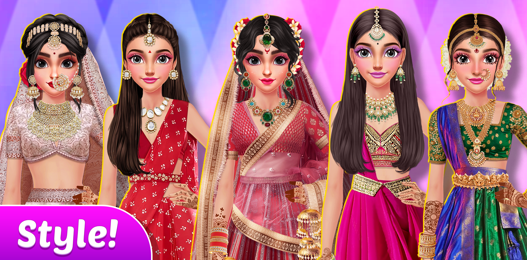 اسکرین شات 3 بازی Indian Fashion: Cook & Style