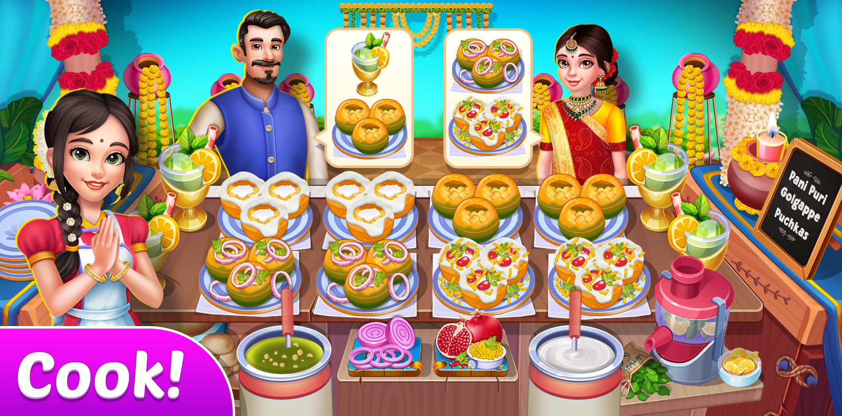 اسکرین شات 2 بازی Indian Fashion: Cook & Style