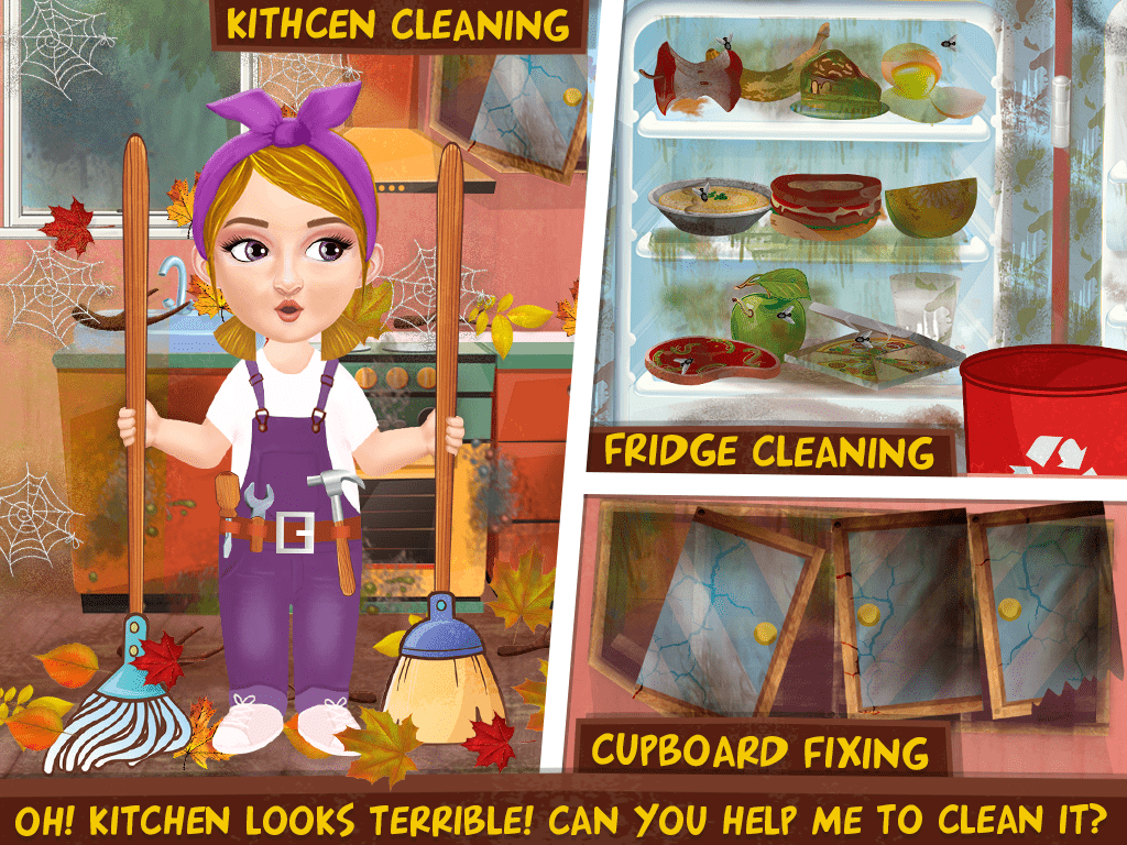 اسکرین شات 5 بازی House Cleanup For Girls