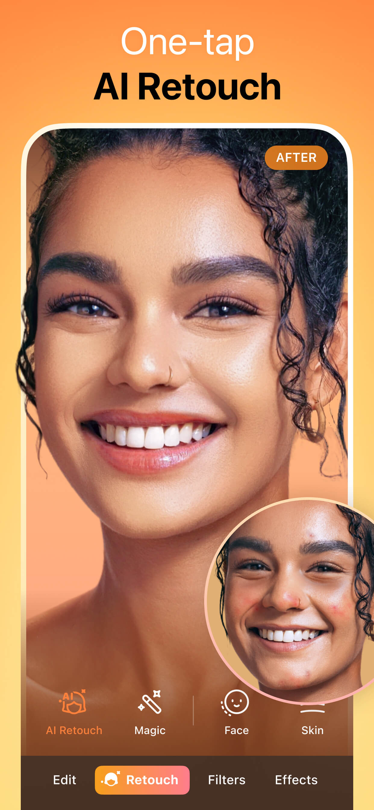 اسکرین شات 1 برنامه Airbrush: Face & Photo Editor