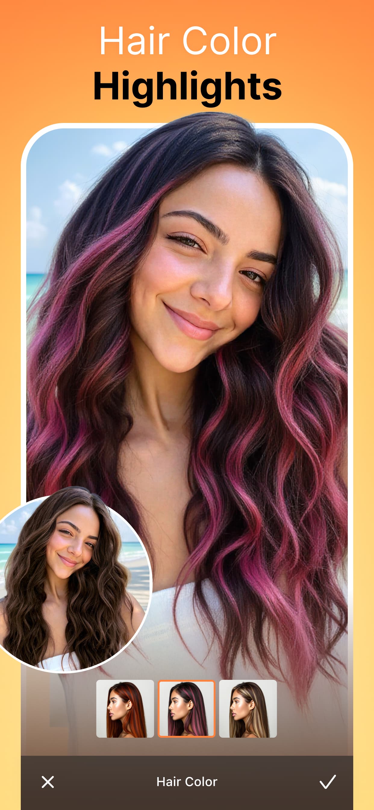 اسکرین شات 4 برنامه AirBrush: Face & Hair Editor