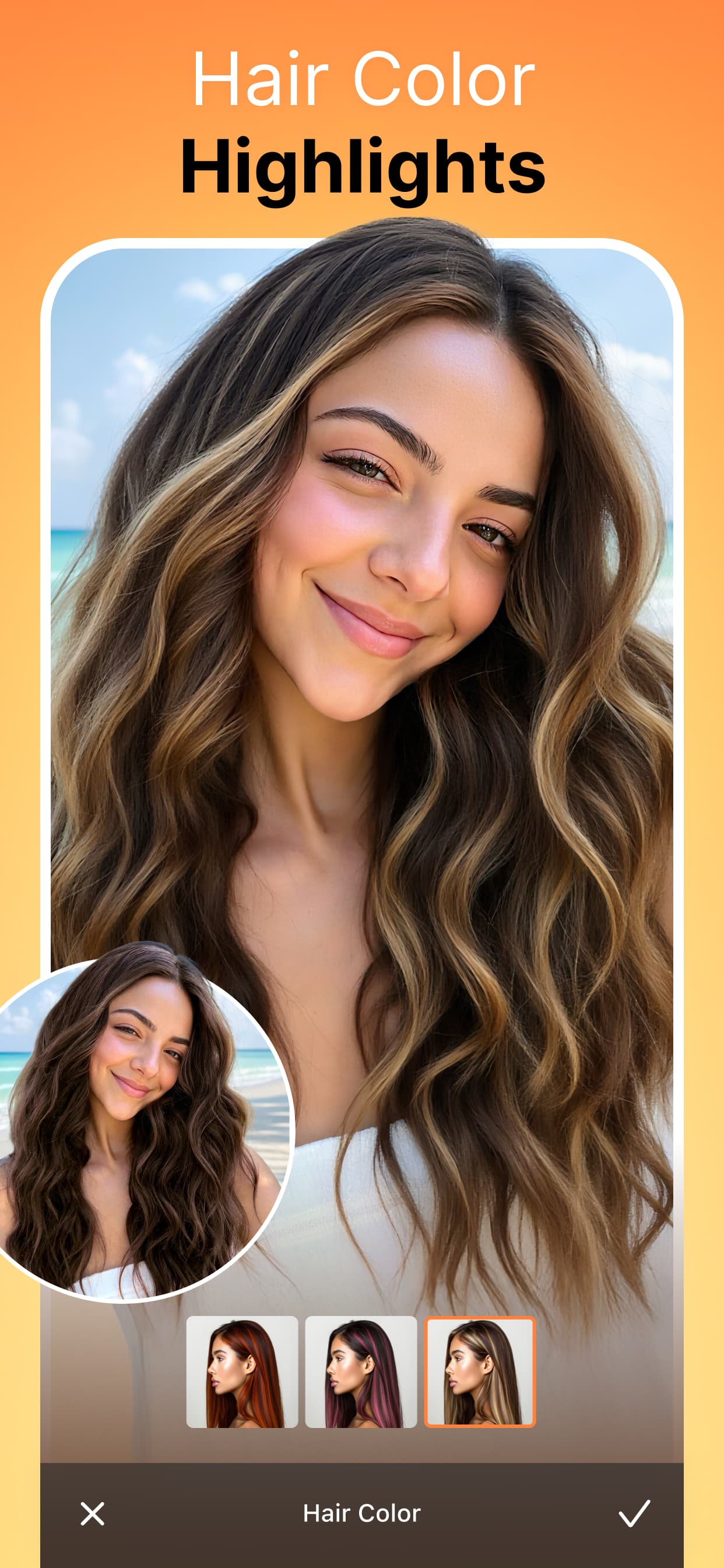 اسکرین شات 4 برنامه AirBrush: Face & Hair Editor