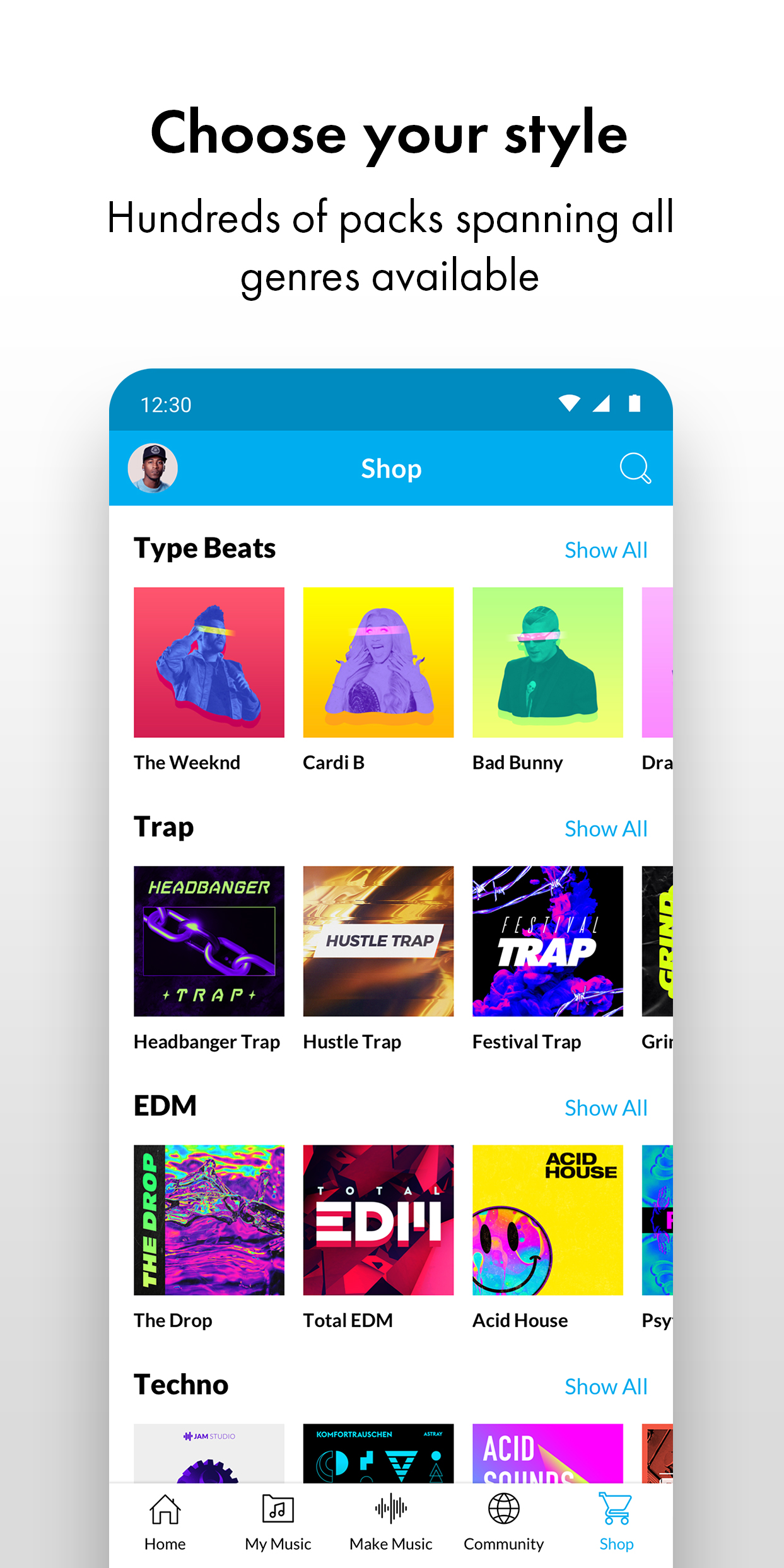 اسکرین شات 3 برنامه Music Maker JAM: Beatmaker app