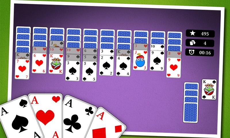 اسکرین شات 4 بازی Spider Solitaire 2