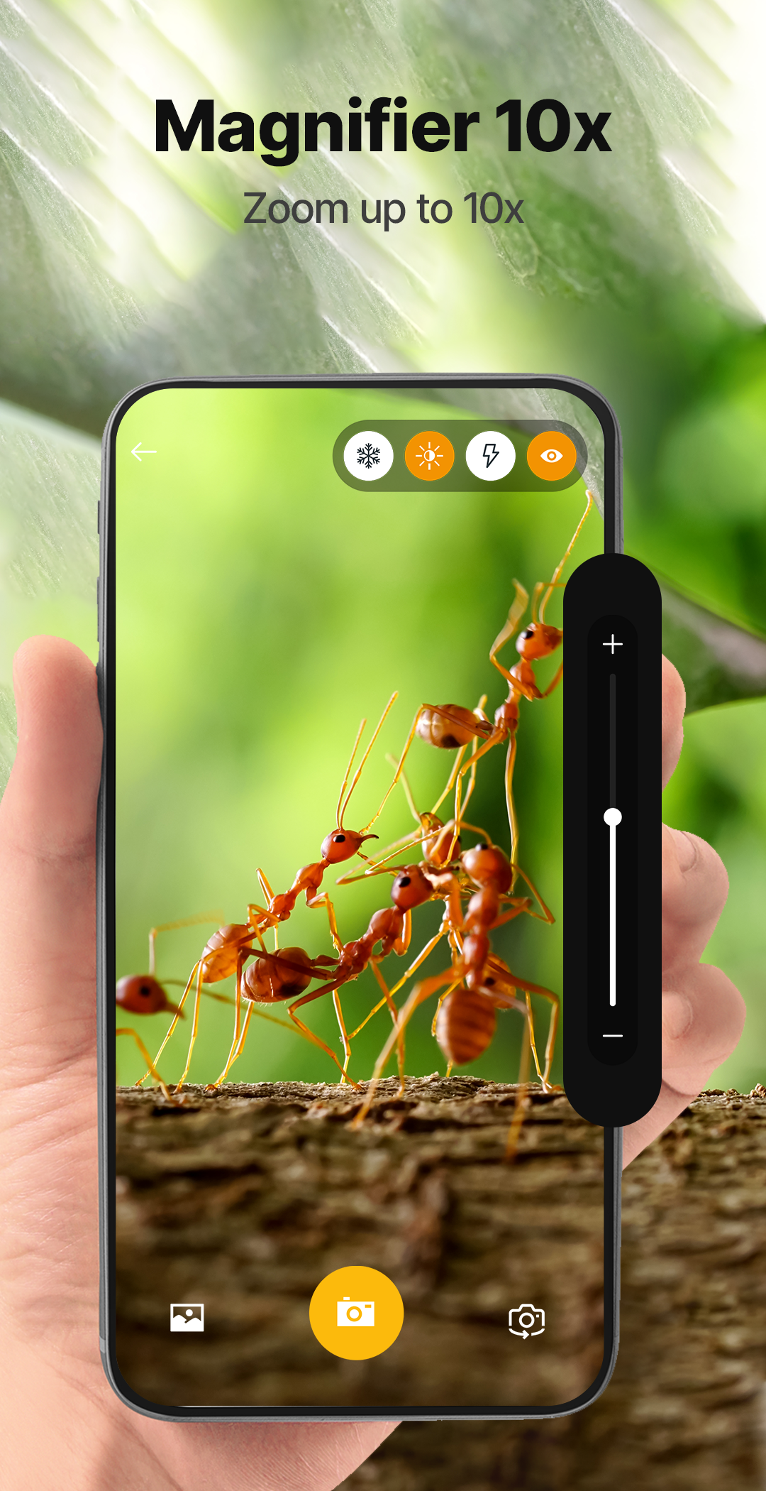 اسکرین شات 2 برنامه Magnifier Magnifying Glass 10x