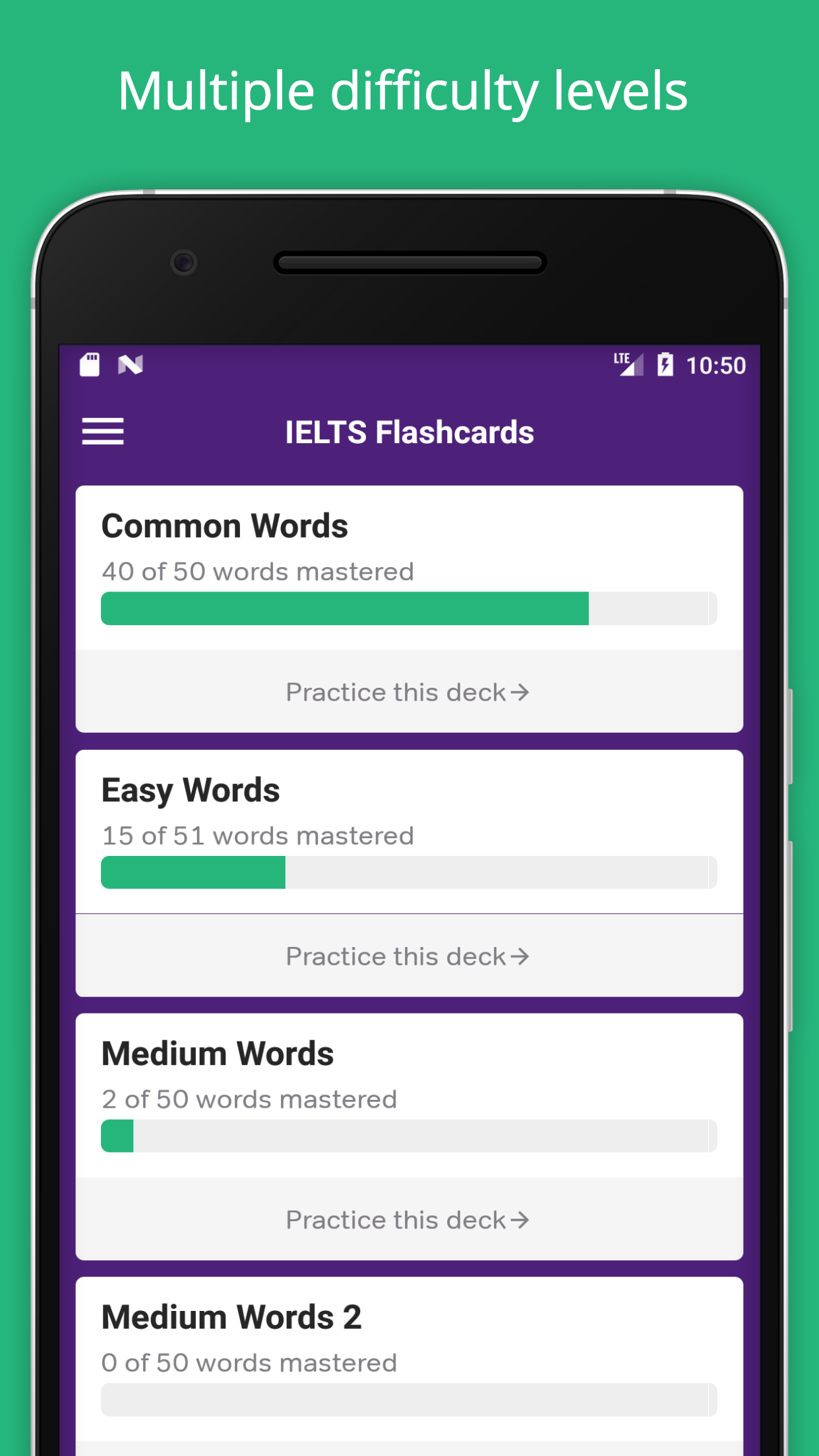 اسکرین شات 3 برنامه IELTS Exam Preparation: Vocabu