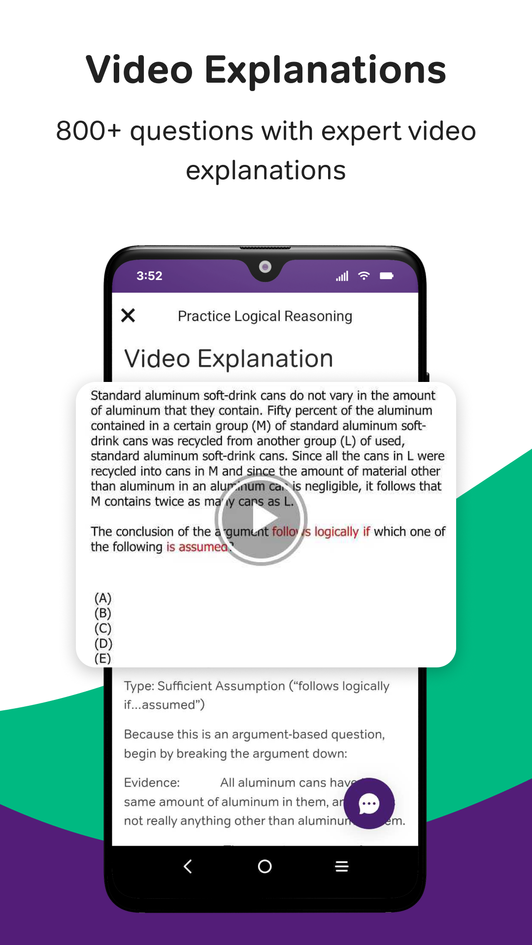اسکرین شات 3 برنامه LSAT Prep & Practice - Magoosh