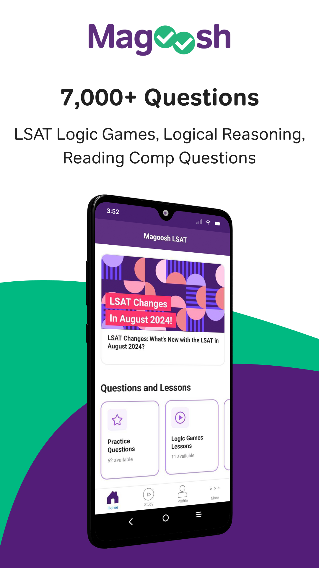 اسکرین شات 1 برنامه LSAT Prep & Practice - Magoosh