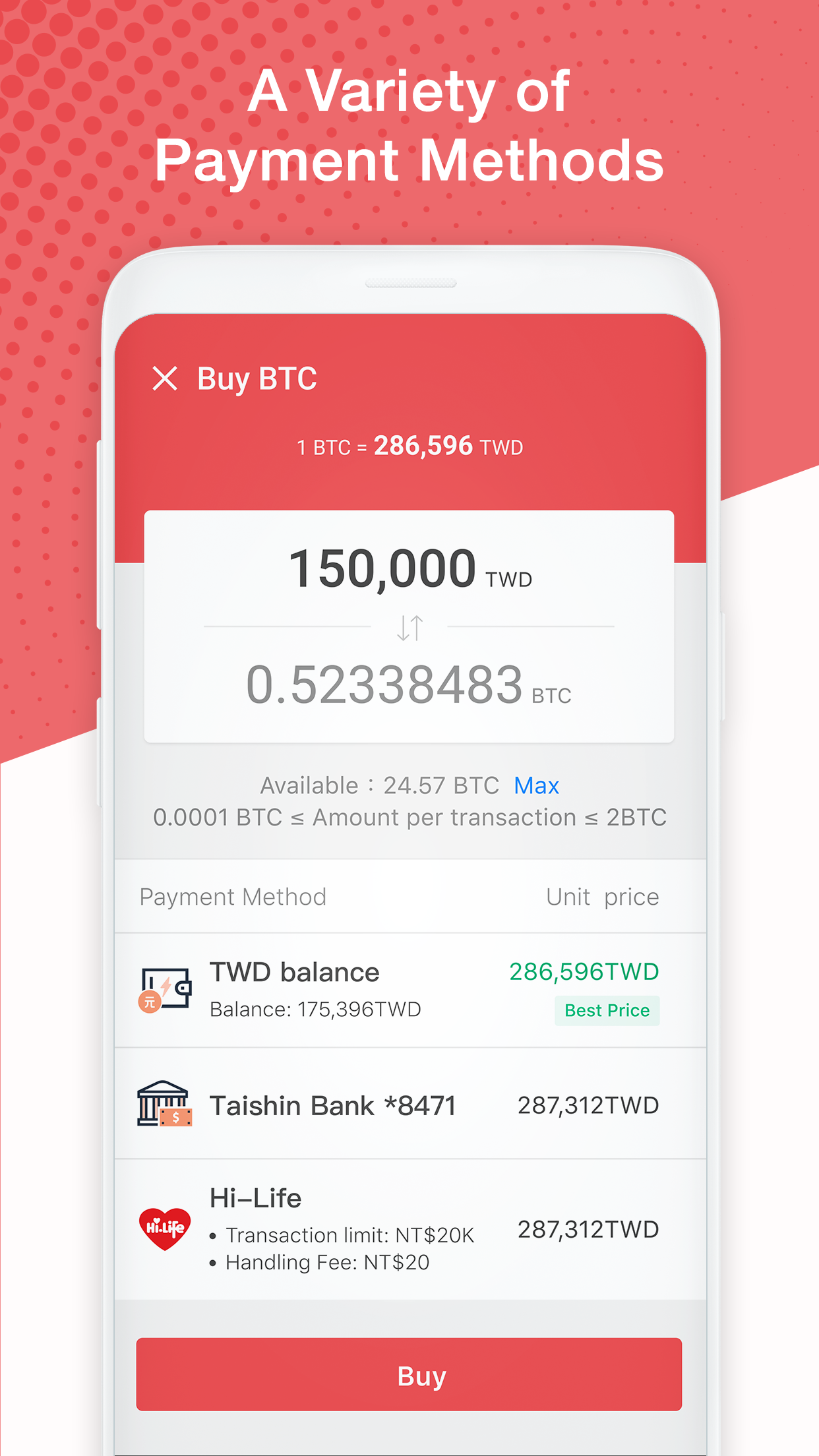 اسکرین شات 5 برنامه MaiCoin - Buy Bitcoin & Crypto