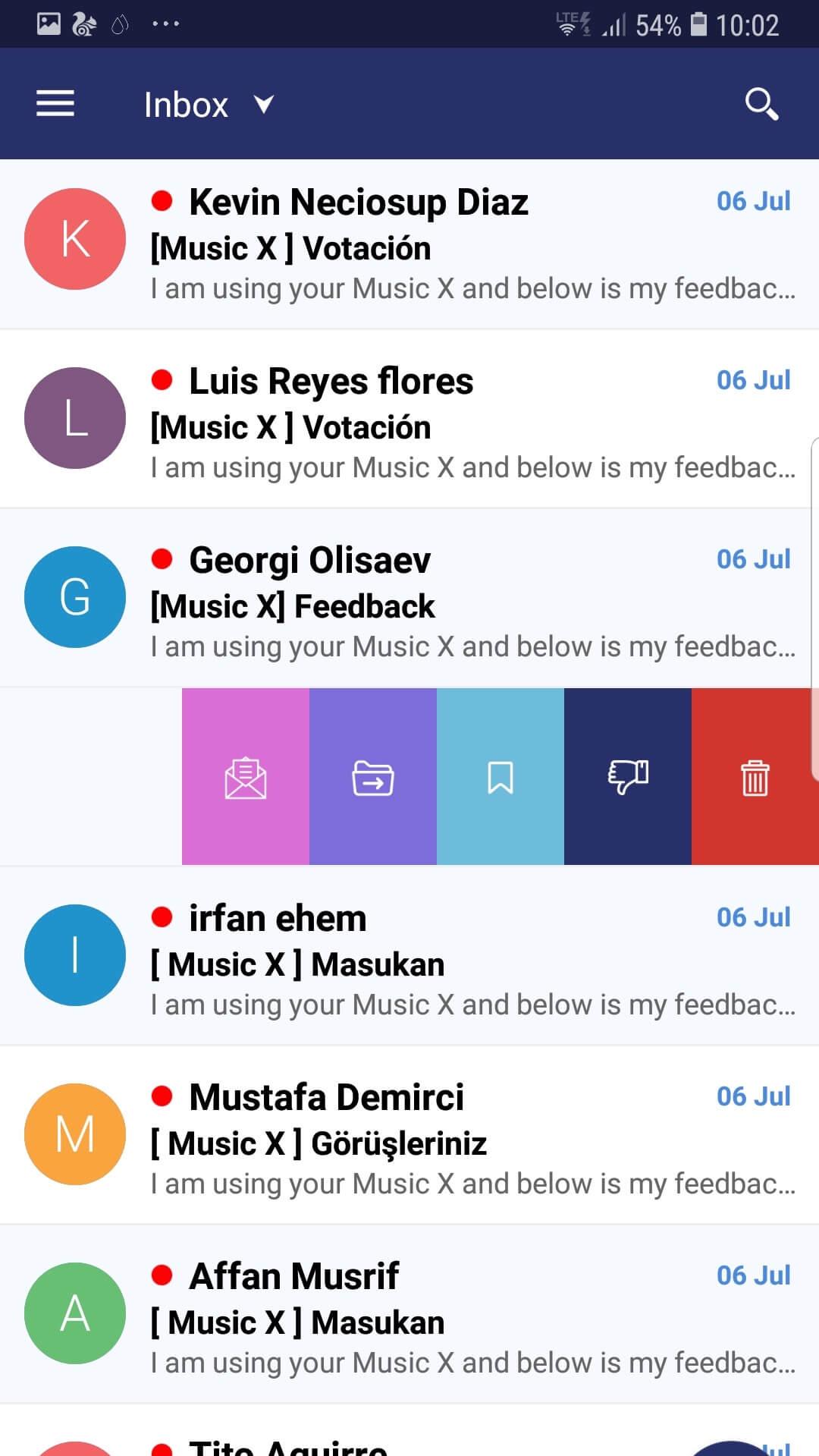 اسکرین شات 1 برنامه Email for Hotmail, Outlook Mai