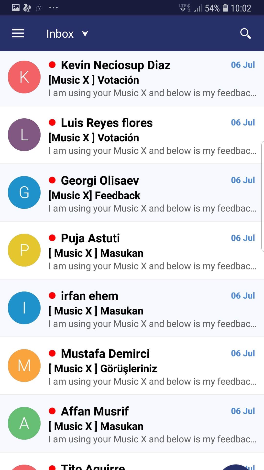 اسکرین شات 5 برنامه Email for Hotmail, Outlook Mai