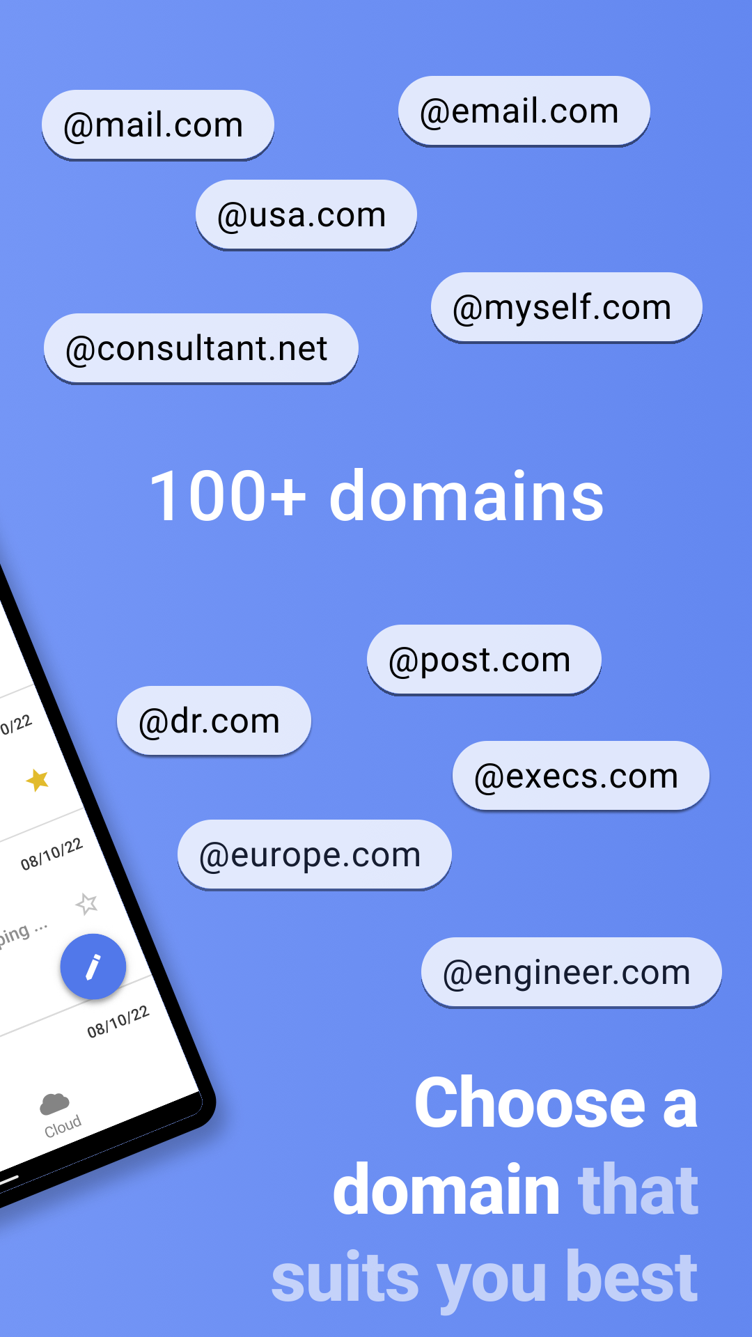 اسکرین شات 2 برنامه mail.com: Email app & Cloud