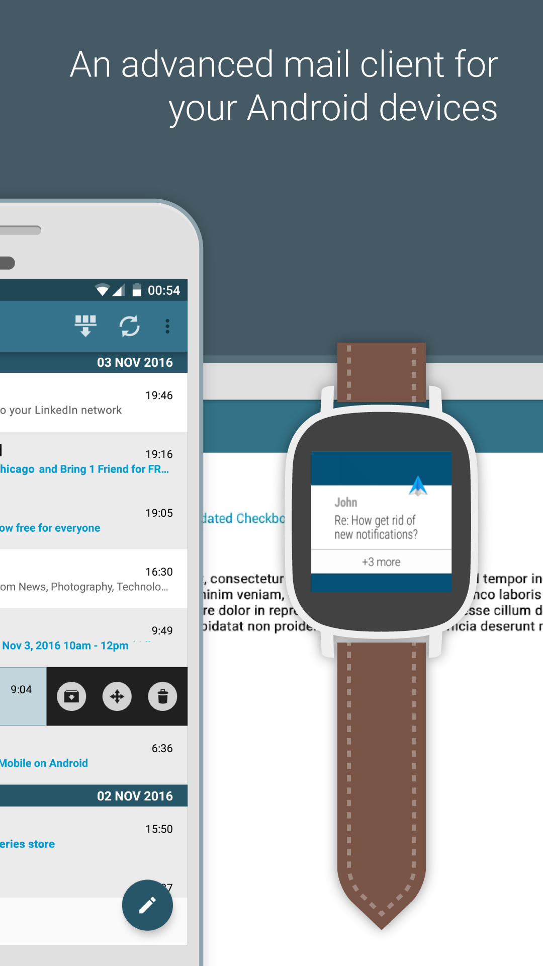اسکرین شات 2 برنامه MailDroid -  Email App