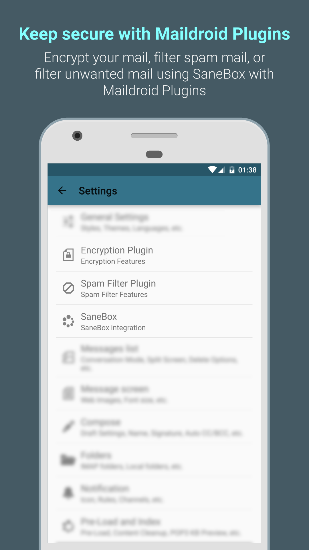 اسکرین شات 7 برنامه MailDroid -  Email App