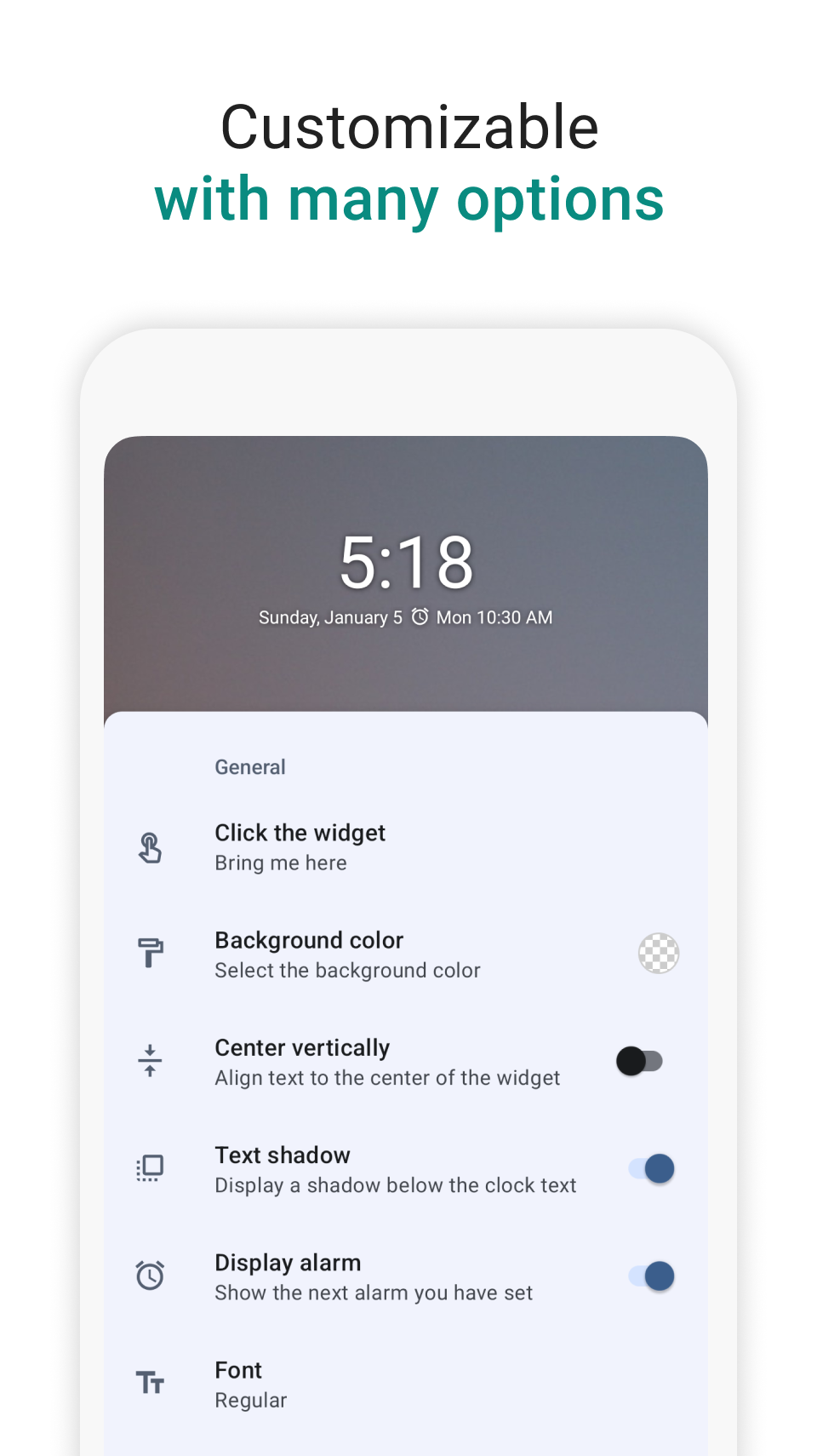 اسکرین شات 3 برنامه Digital Clock Widget