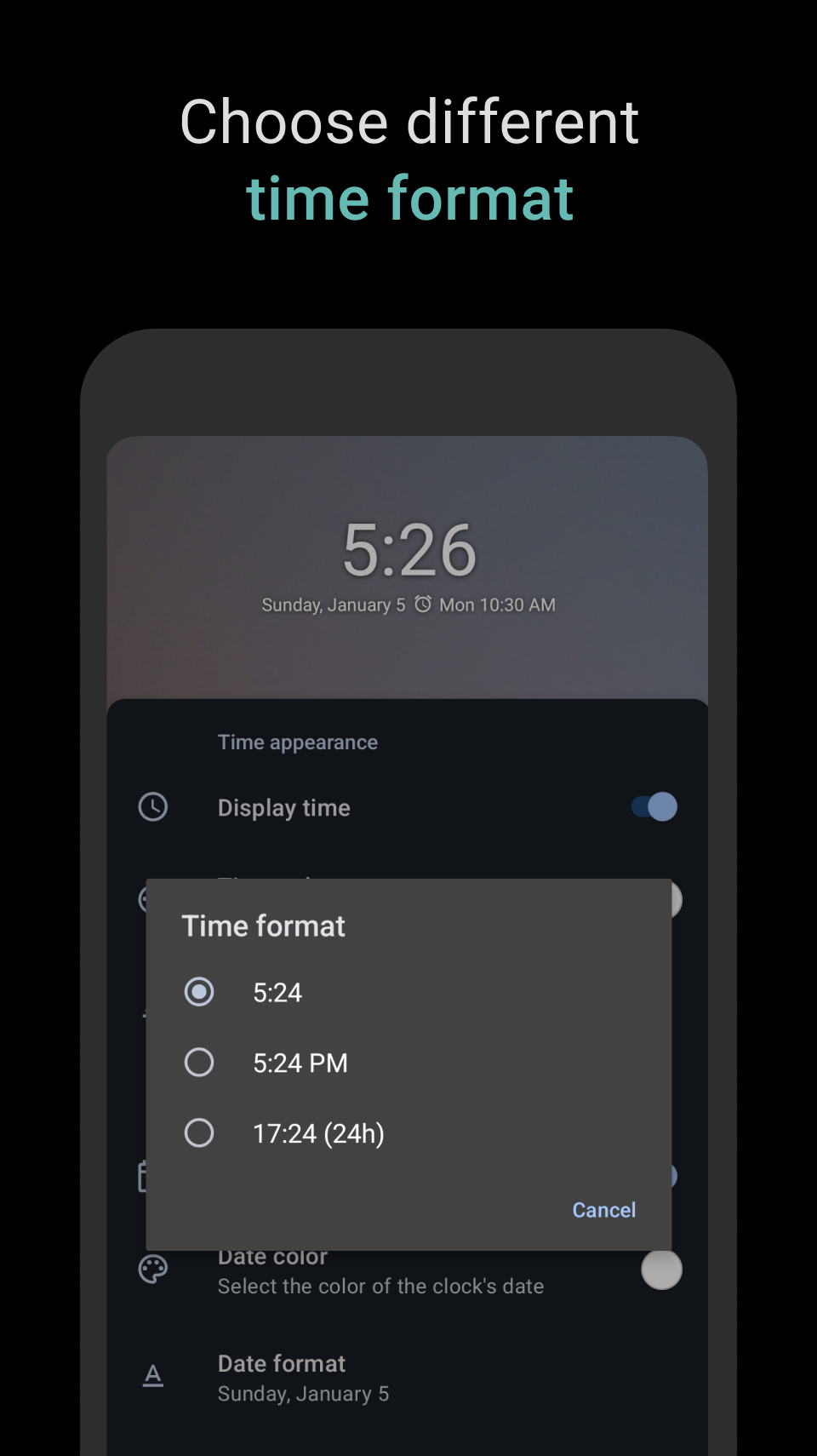 اسکرین شات 7 برنامه Digital Clock Widget