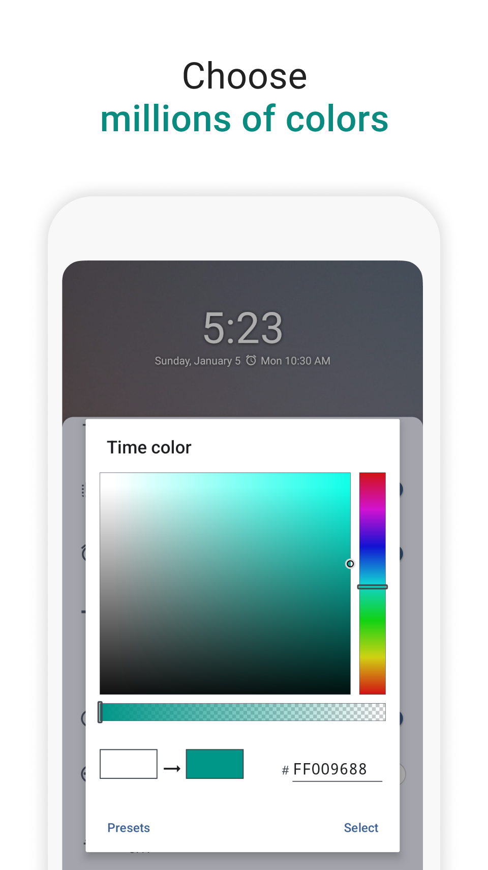 اسکرین شات 4 برنامه Digital Clock Widget